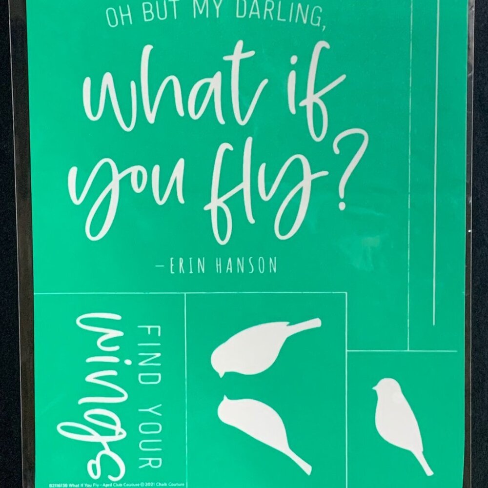 New Chalk Couture ;What If You Fly' - April Club Couture Transfer Sz B